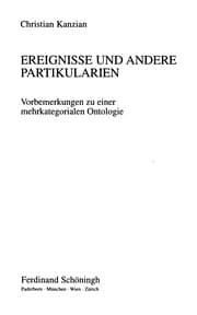 Tapa de Ereignisse und andere Partikularien