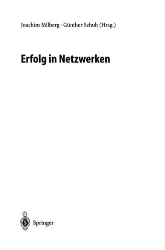 Tapa de Erfolg in Netzwerken