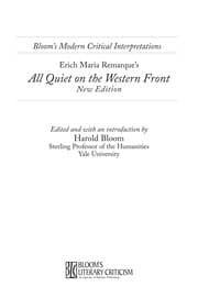 Tapa de Erich Maria Remarque's All quiet on the western front