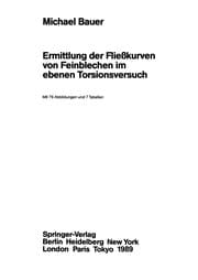 Tapa de Ermittlung der Fließkurven von Feinblechen im ebenen Torsionsversuch
