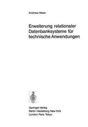 Tapa de Erweiterung relationaler Datenbanksysteme für technische Anwendungen