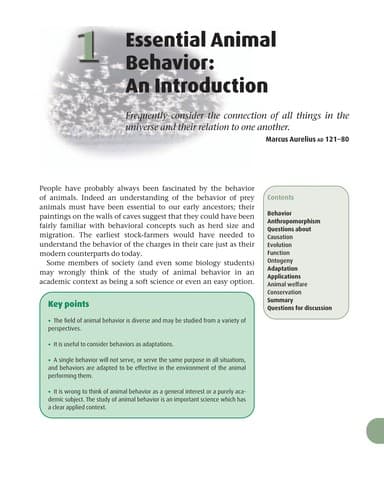 Tapa de Essential animal behavior