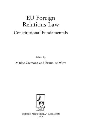 Tapa de EU foreign relations law