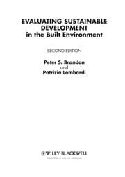 Tapa de Evaluating sustainable development in the built environment
