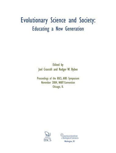 Tapa de Evolutionary science and society