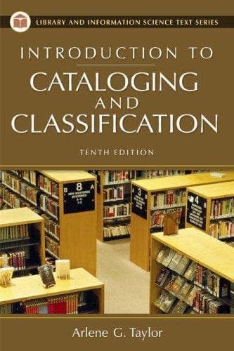 Tapa de Introduction to Cataloging and Classification