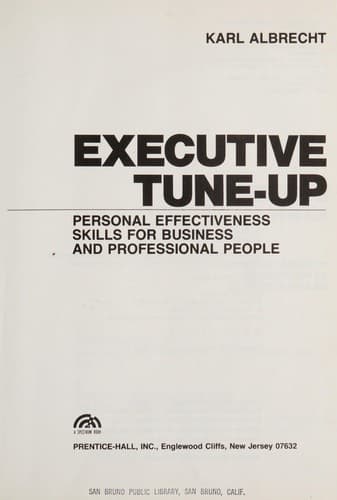 Tapa de Executive tune-up
