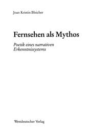 Tapa de Fernsehen als Mythos