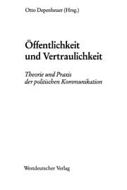 Tapa de Öffentlichkeit und Vertraulichkeit