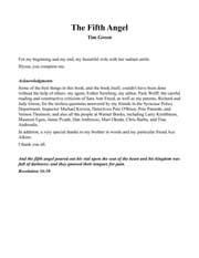 Tapa de The fifth angel