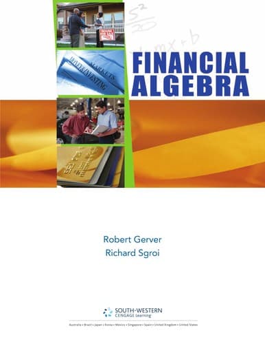 Tapa de Financial Algebra