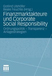 Tapa de Finanzmarktakteure und corporate social responsibility