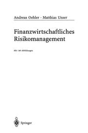 Tapa de Finanzwirtschaftliches Risikomanagement