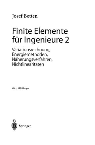 Tapa de Finite Elemente für Ingenieure 2