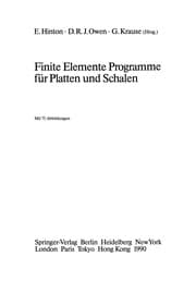 Tapa de Finite Elemente Programme für Platten und Schalen