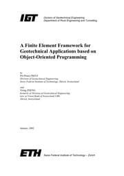 Tapa de A finite element framework for geotechnical applications based on object-oriented programming