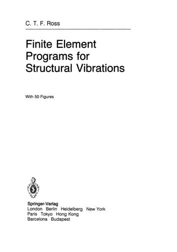 Tapa de Finite Element Programs for Structural Vibrations
