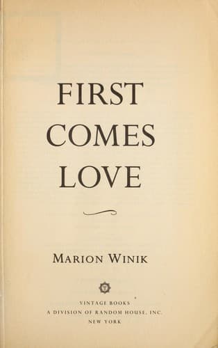 Tapa de First comes love