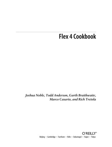 Tapa de Flex 4 cookbook