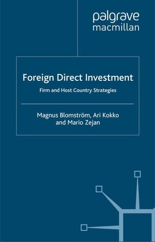Tapa de Foreign direct investment