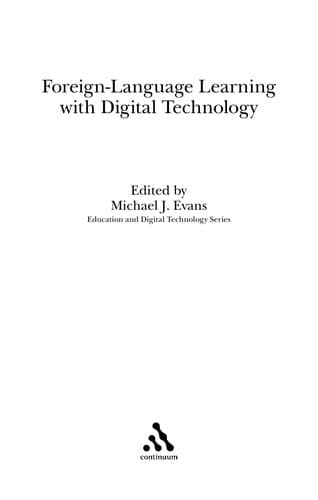 Tapa de Foreign-language learning with digital technology