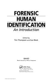 Tapa de Forensic human identification