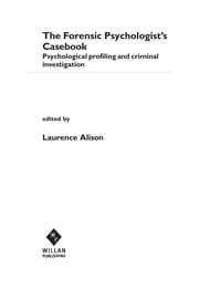 Tapa de Forensic Psychologist's Casebook