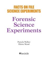 Tapa de Forensic science experiments