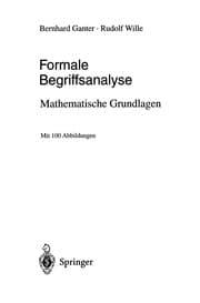 Tapa de Formale Begriffsanalyse