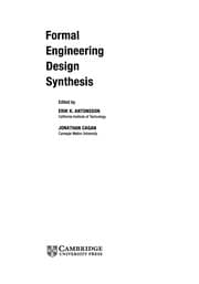 Tapa de Formal engineering design synthesis