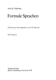 Tapa de Formale Sprachen