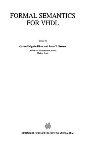 Tapa de Formal Semantics for VHDL