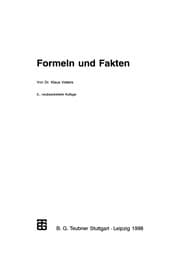 Tapa de Formeln und Fakten