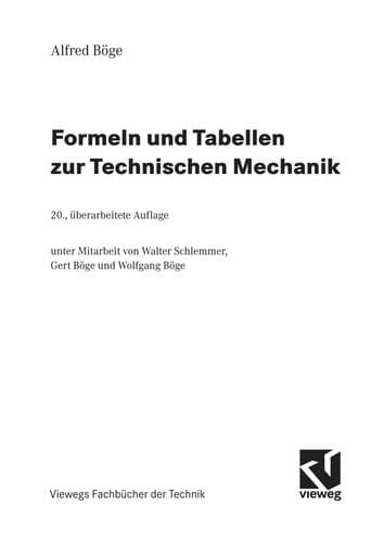 Tapa de Technische Mechanik