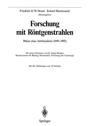 Tapa de Forschung mit Röntgenstrahlen