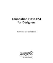Tapa de Foundation Flash CS4 for designers
