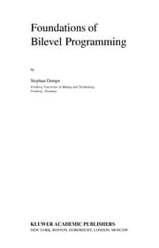 Tapa de Foundations of bilevel programming