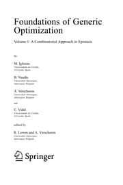 Tapa de Foundations of generic optimization