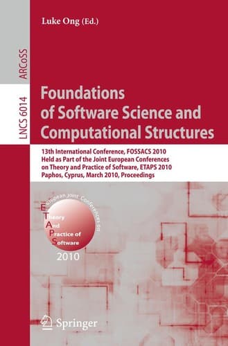 Tapa de Foundations of Software Science and Computational Structures