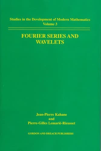 Tapa de Fourier series and wavelets
