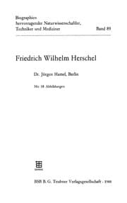 Tapa de Friedrich Wilhelm Herschel