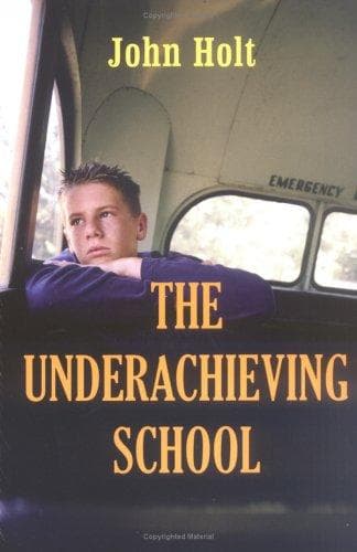 Tapa de The underachieving school