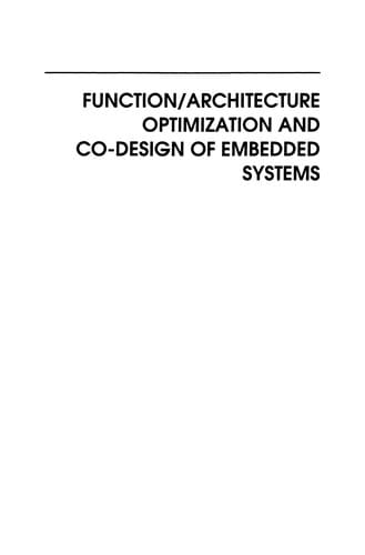 Tapa de Function/Architecture Optimization and Co-Design of Embedded Systems