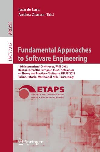 Tapa de Fundamental Approaches to Software Engineering