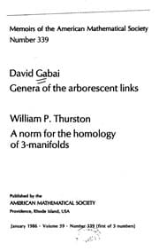 Tapa de Genera of the arborescent links