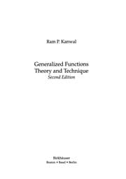 Tapa de Generalized Functions Theory and Technique