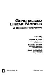 Tapa de Generalized linear models