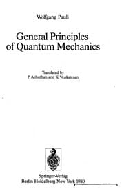 Tapa de General principles of quantum mechanics