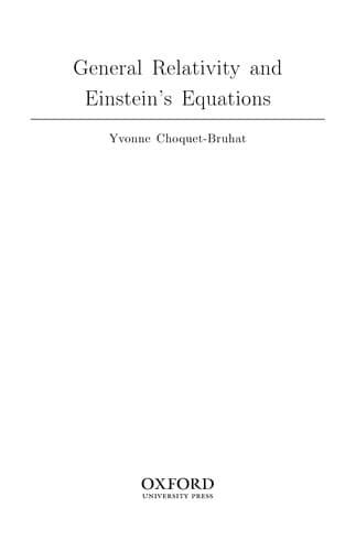 Tapa de General relativity and the Einstein equations