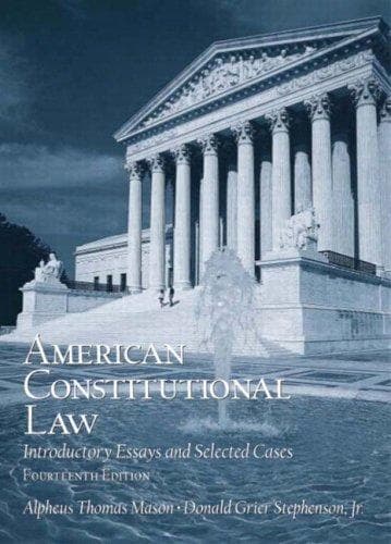 Tapa de American Constitutional Law